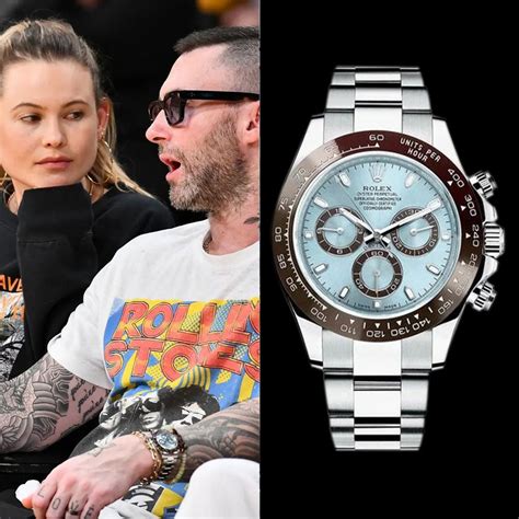 adam levine rolex watches|adam levine maroon watch.